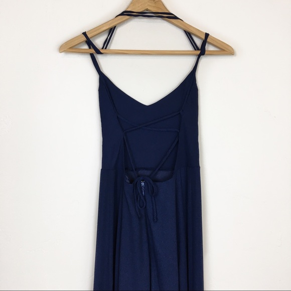 Show Me Your Mumu | Godshaw Goddess Rich Navy Crisp Bridal Dress - Picture 5 of 10